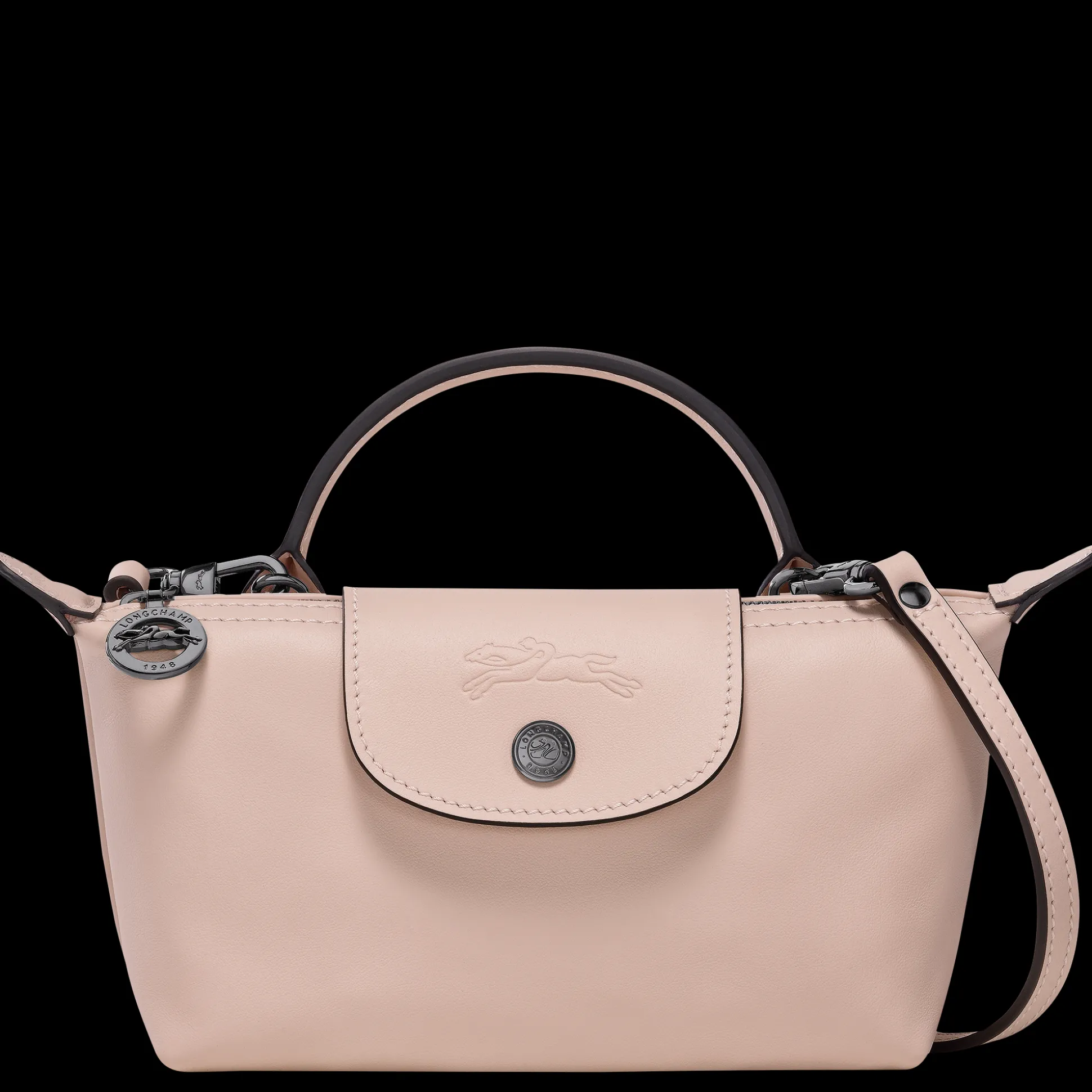 Fashion Longchamp Pochette XS BeigePelle
