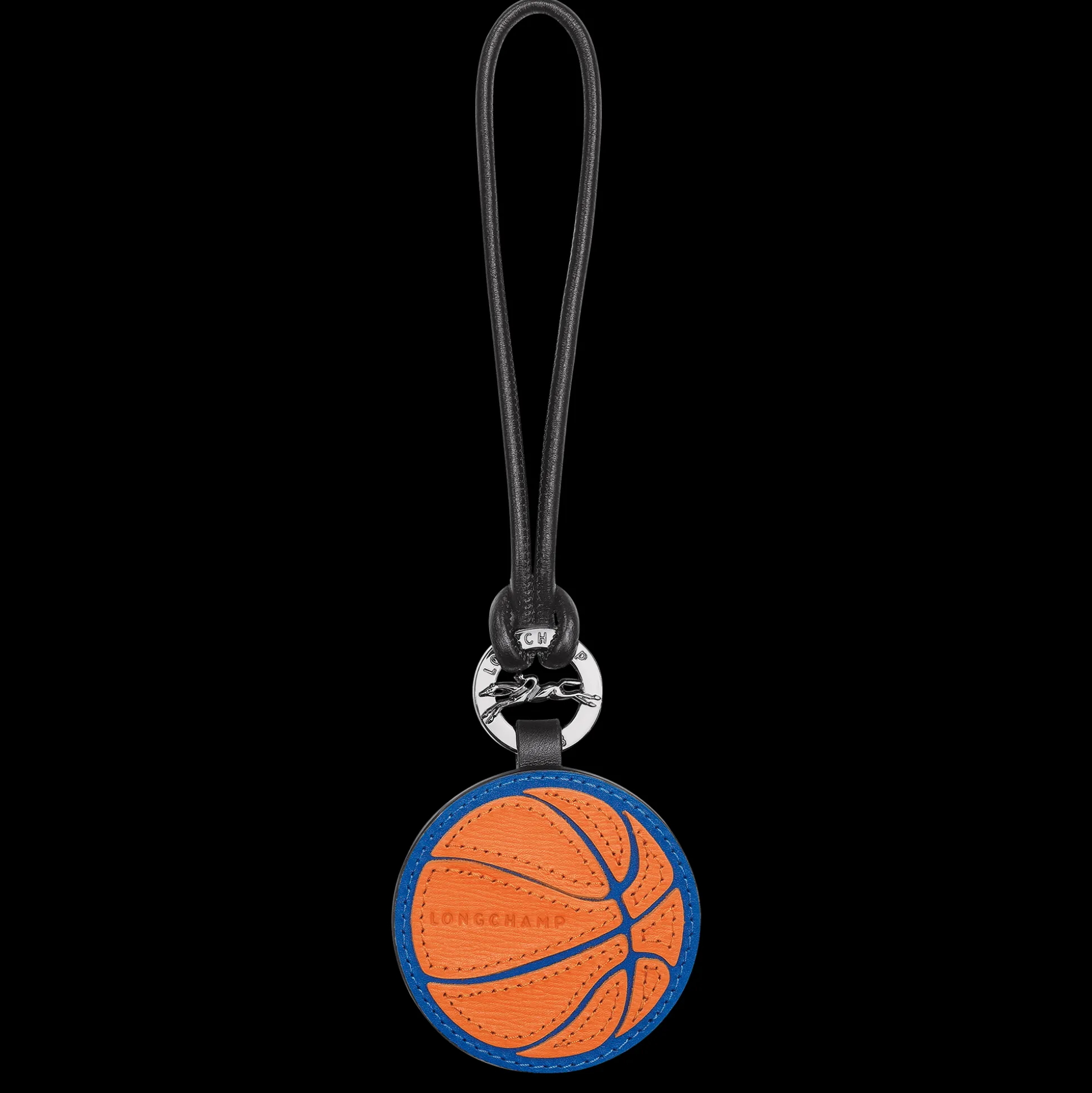 Cheap Longchamp Portachiavi Blu/Arancio