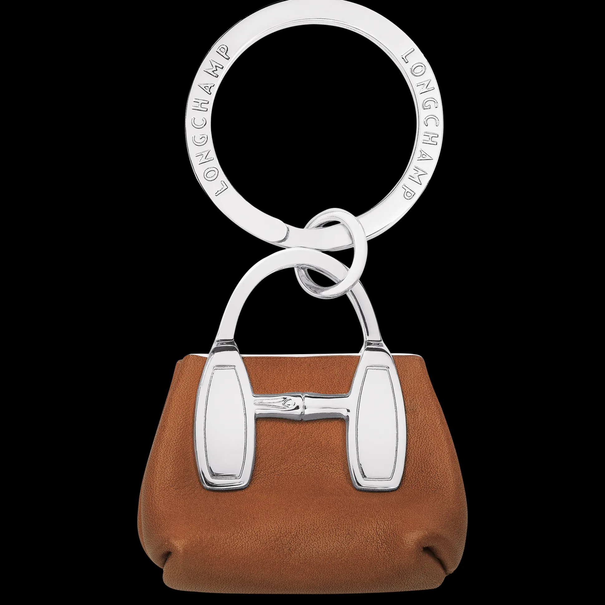 Discount Longchamp Portachiavi Cognac