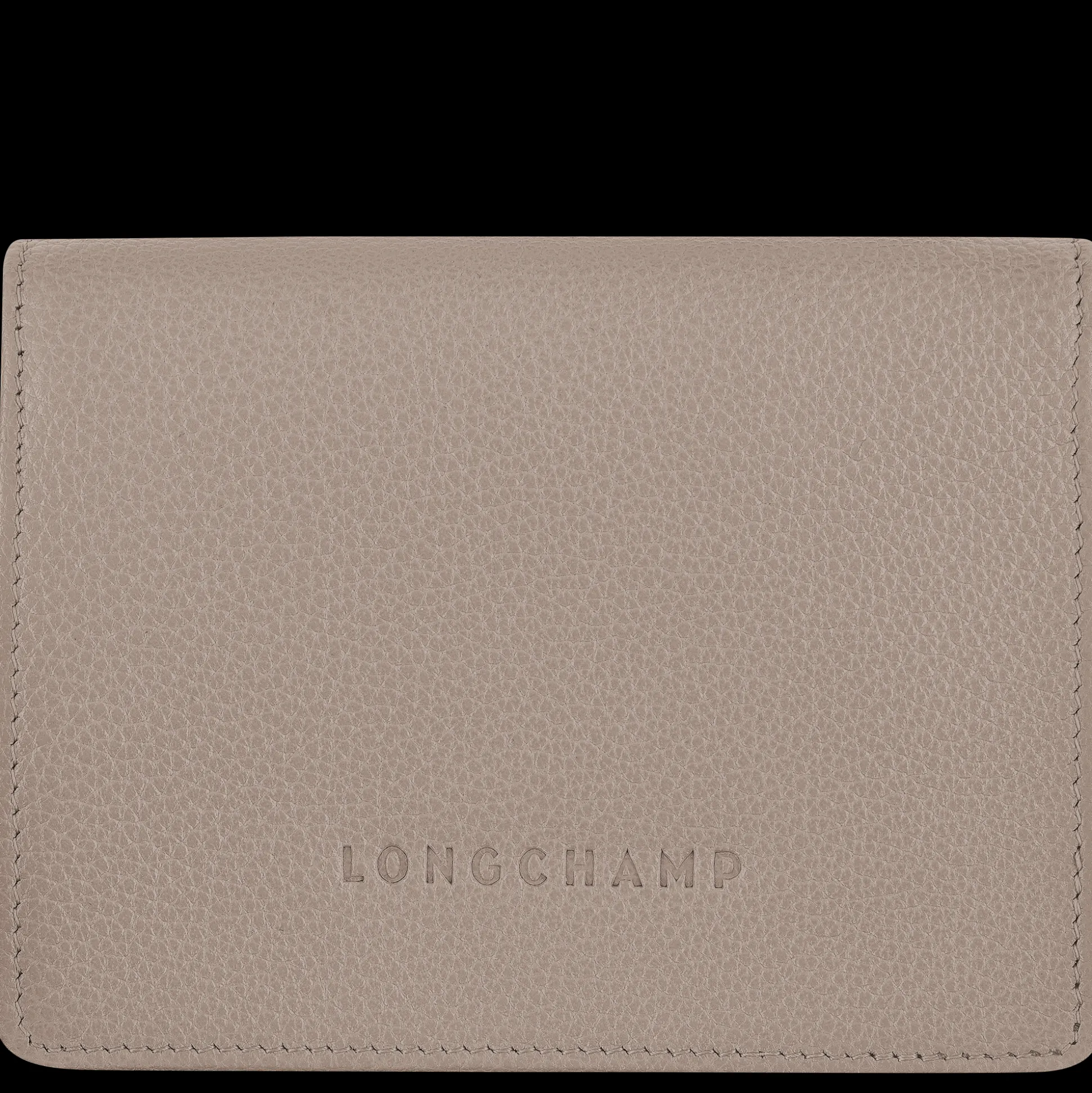 Outlet Longchamp Portafoglio compatto Tortora