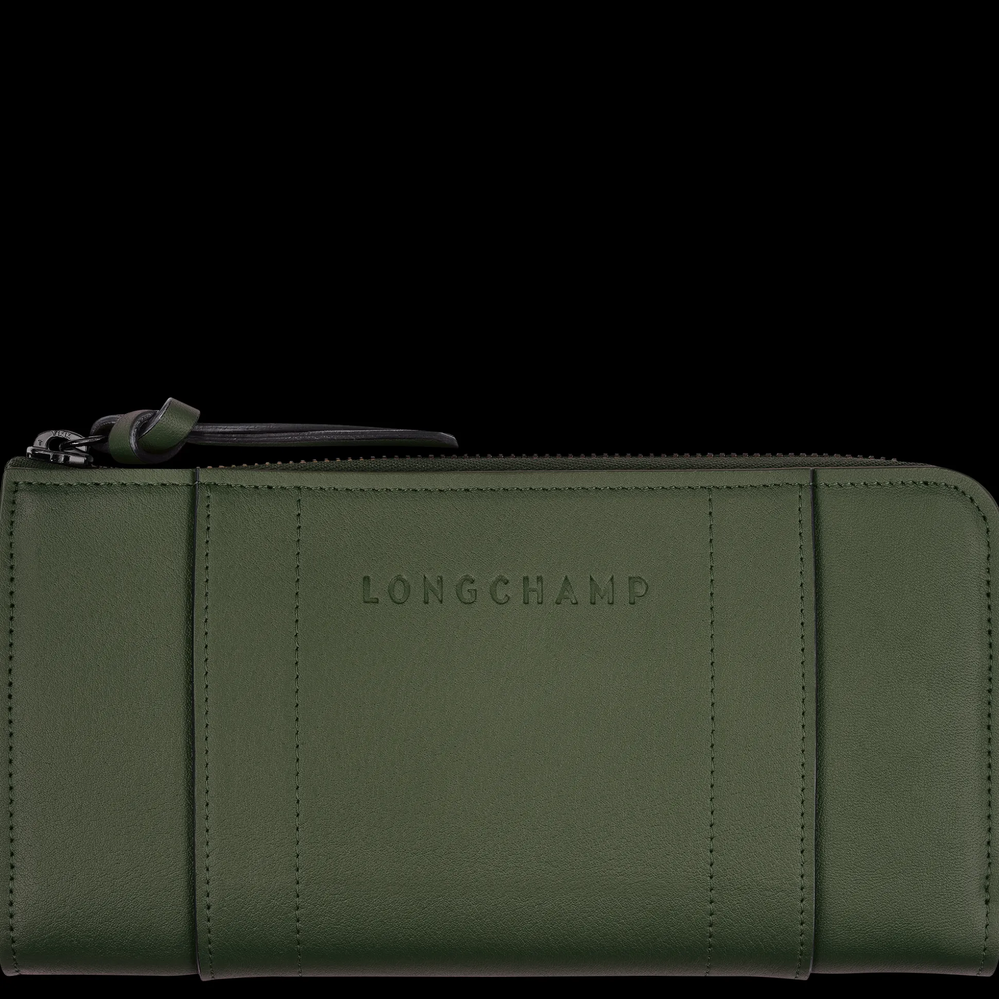 New Longchamp Portafoglio con cerniera su tre lati Kaki