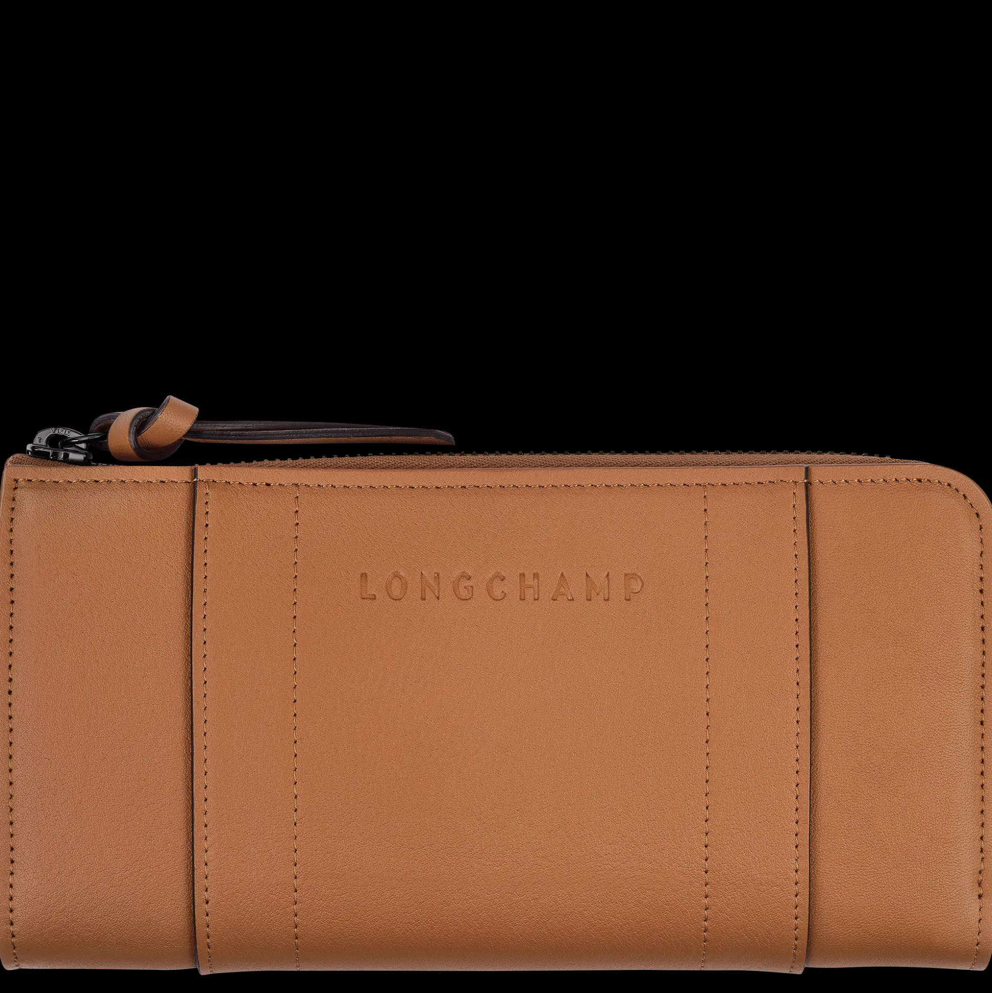 Online Longchamp Portafoglio con cerniera su tre lati Naturale