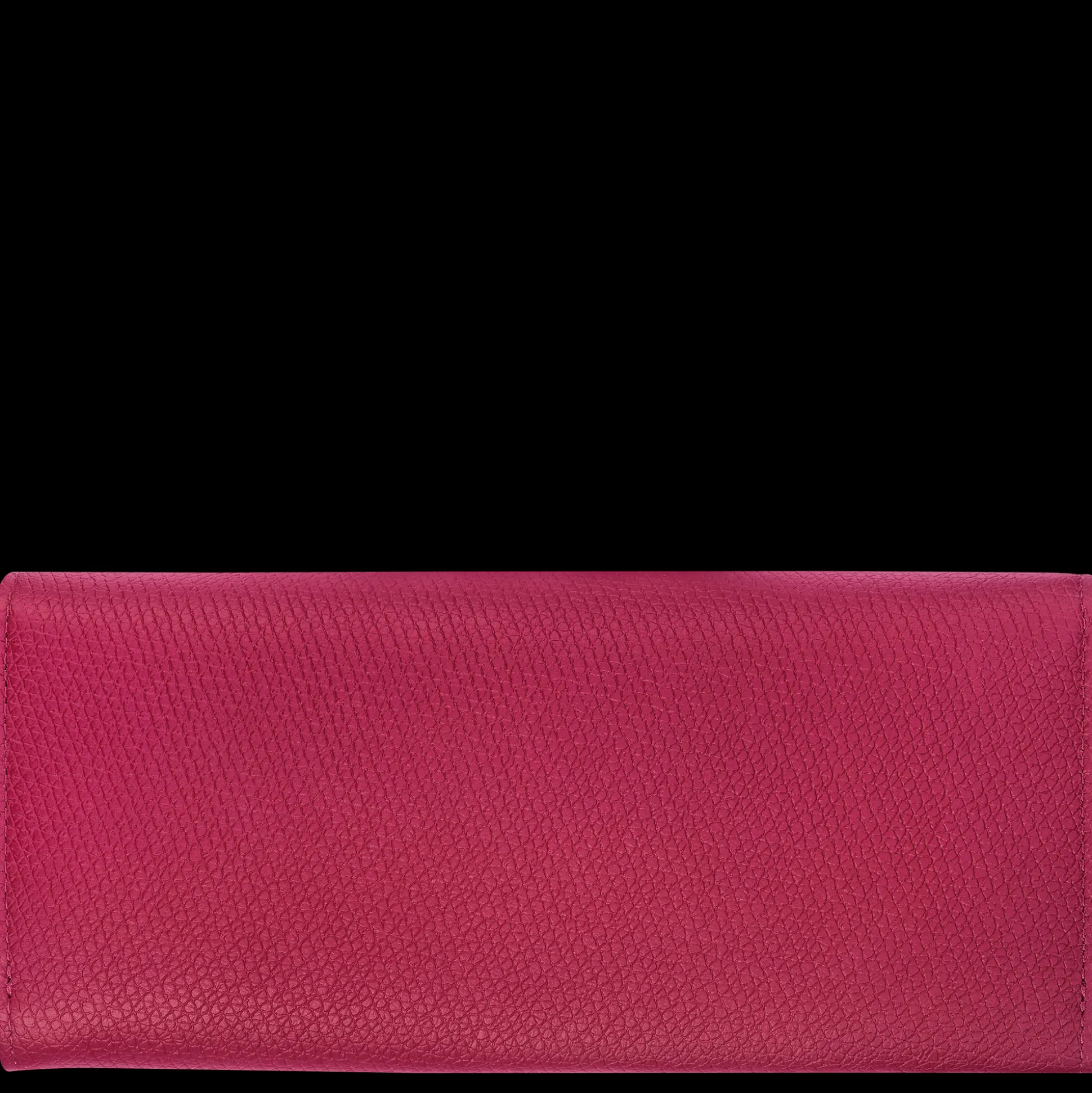 Outlet Longchamp Portafoglio con patta Le Roseau Pelle - Barbabietola