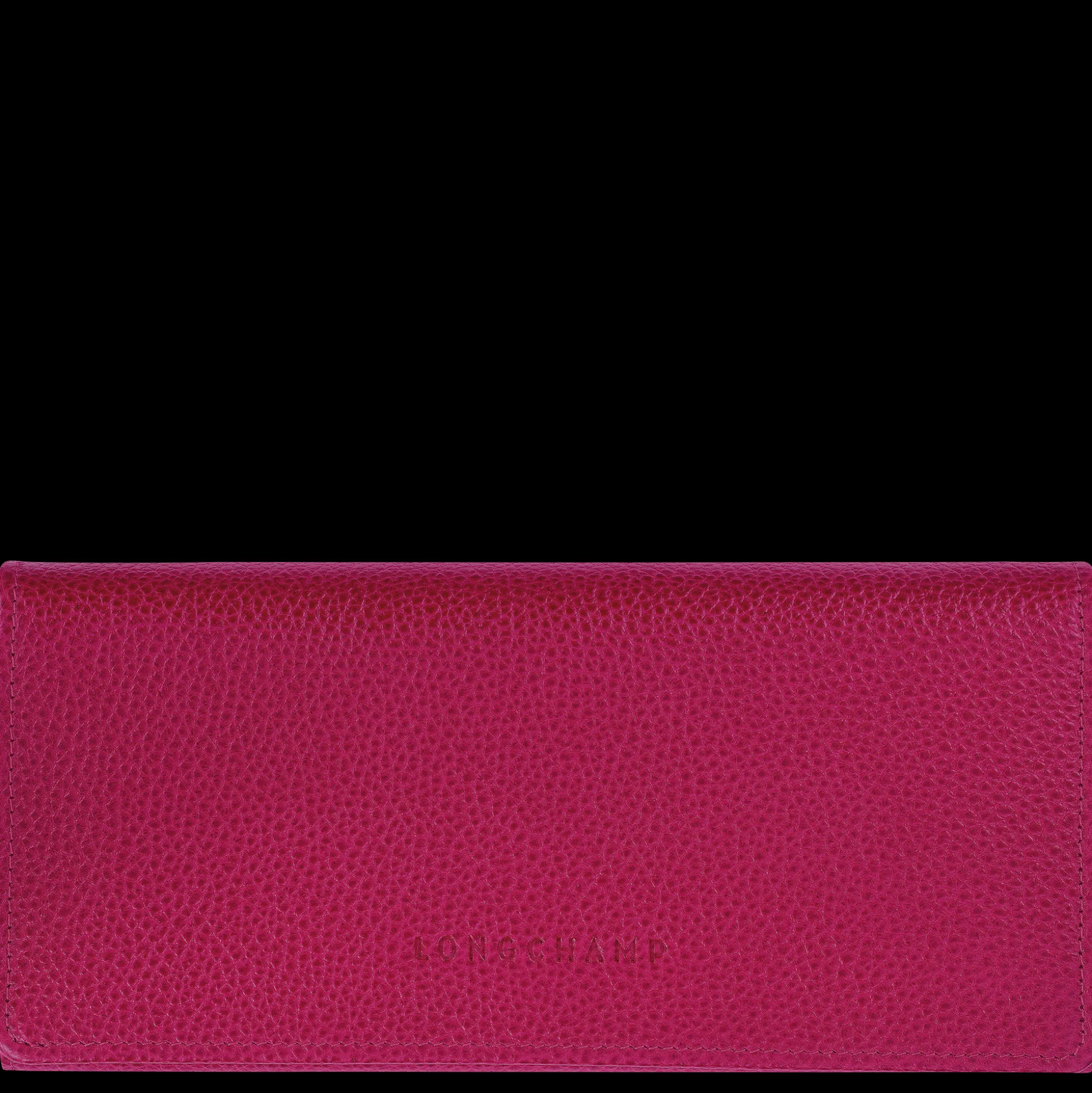 Sale Longchamp Portafoglio continental lungo Le Foulonné Pelle - Barbabietola