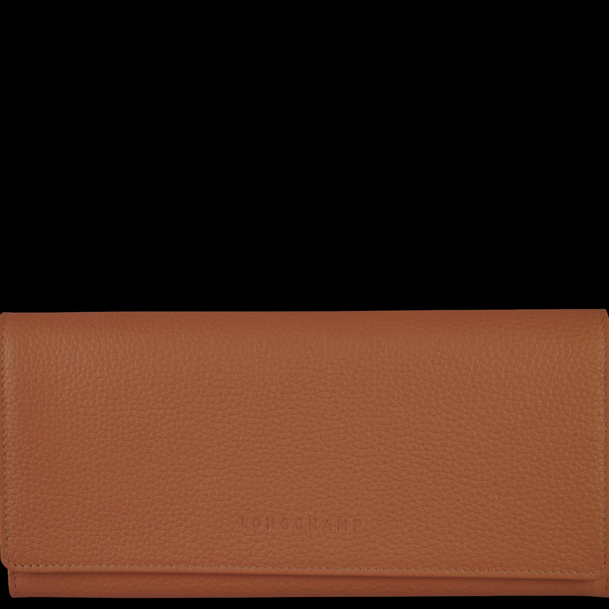 New Longchamp Portafoglio continental lungo Le Foulonné Pelle - Caramello