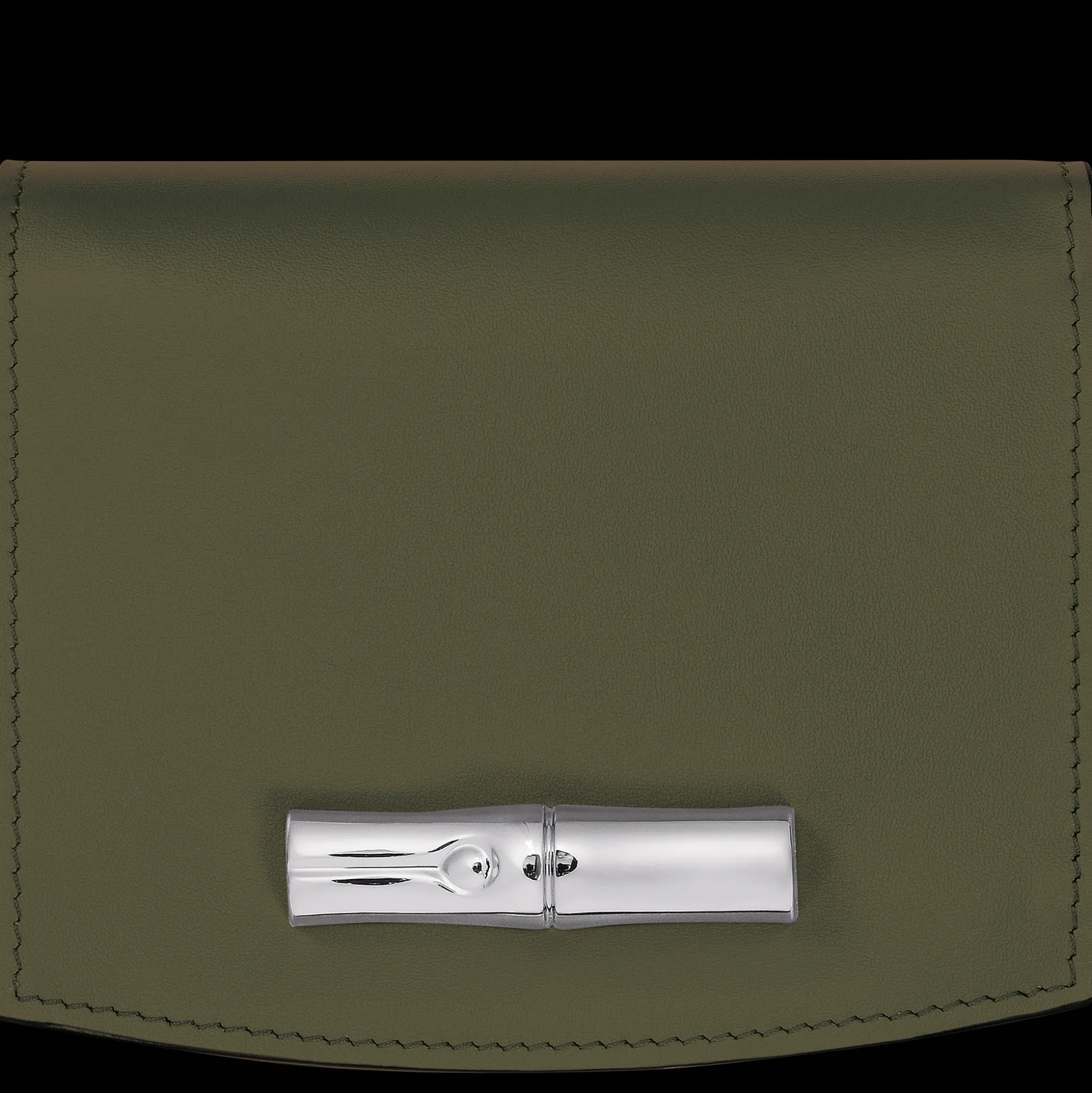 Hot Longchamp Portafoglio Le Roseau Pelle - Kaki