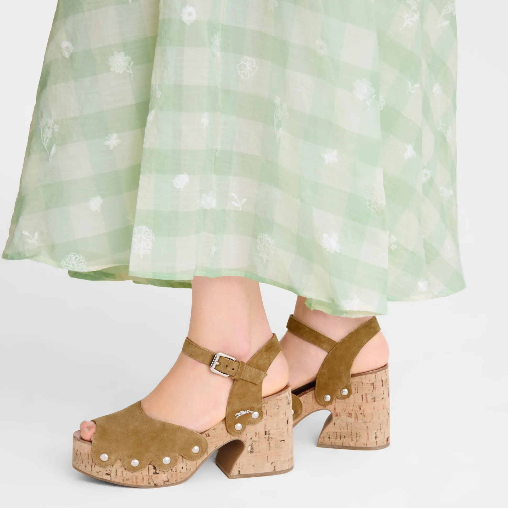 Outlet Longchamp Sandali Noce