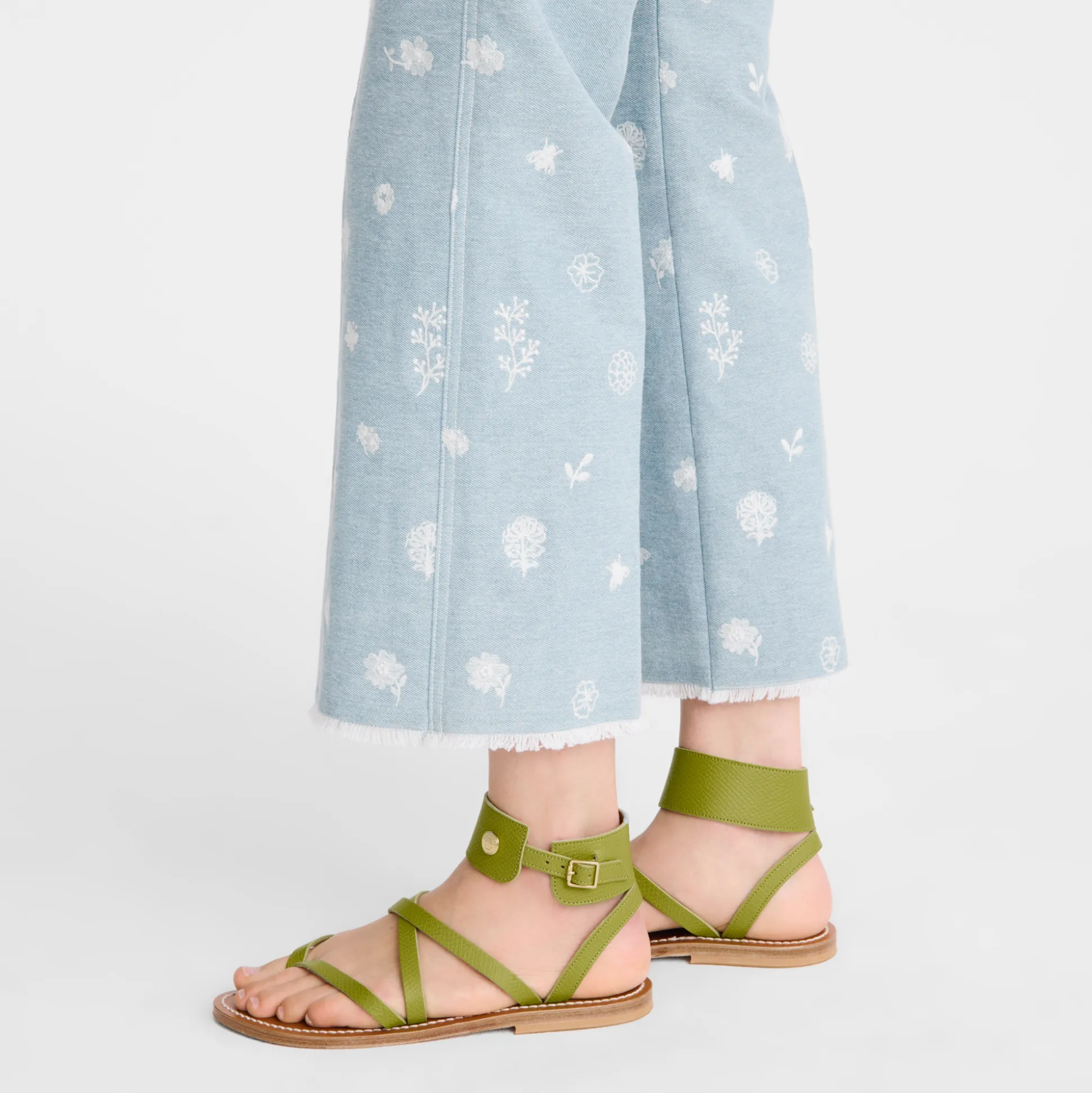 New Longchamp Sandals VerdeKiwi