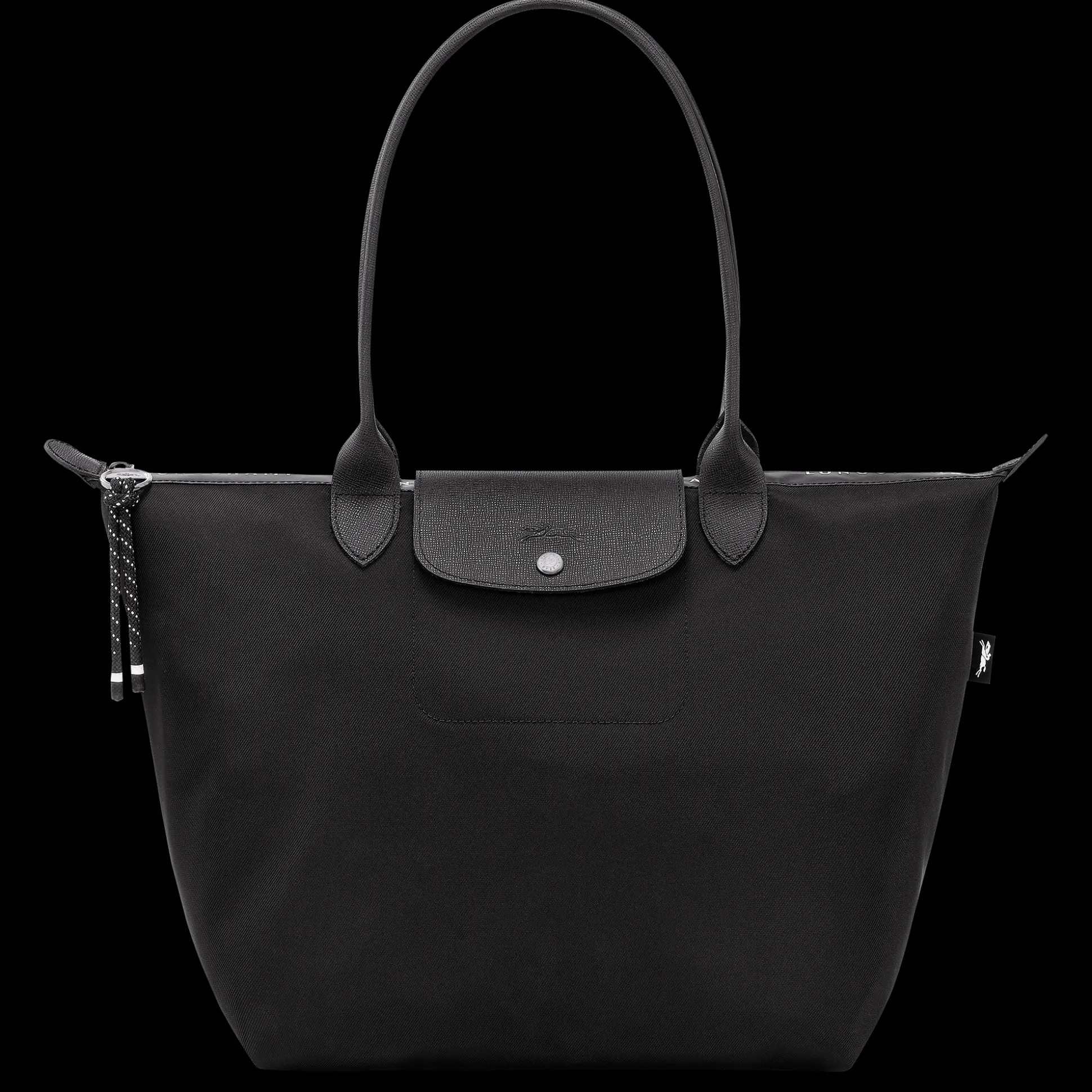 Shop Longchamp Shopping bag L Nero
