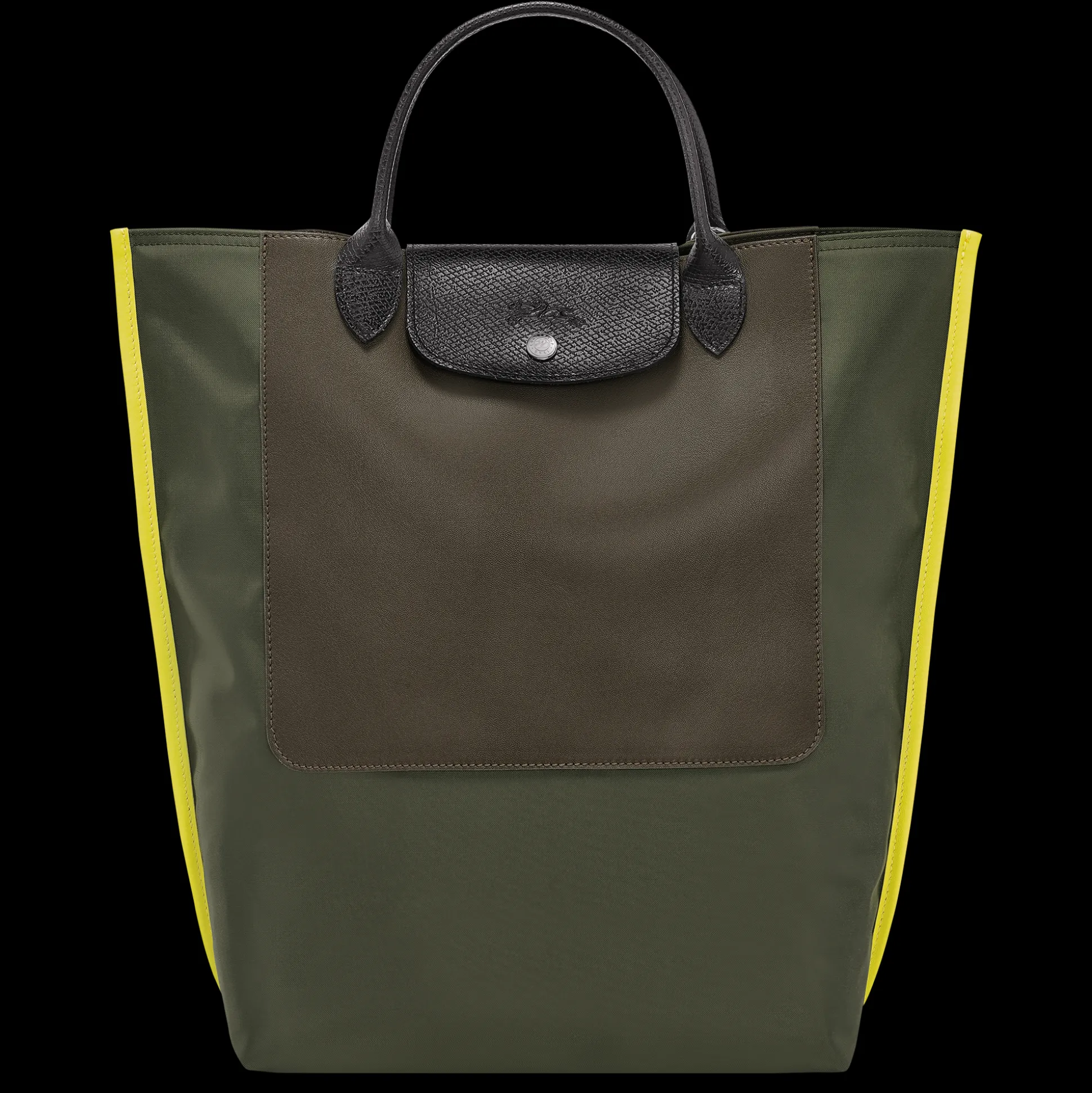 Shop Longchamp Shopping bag M Kaki