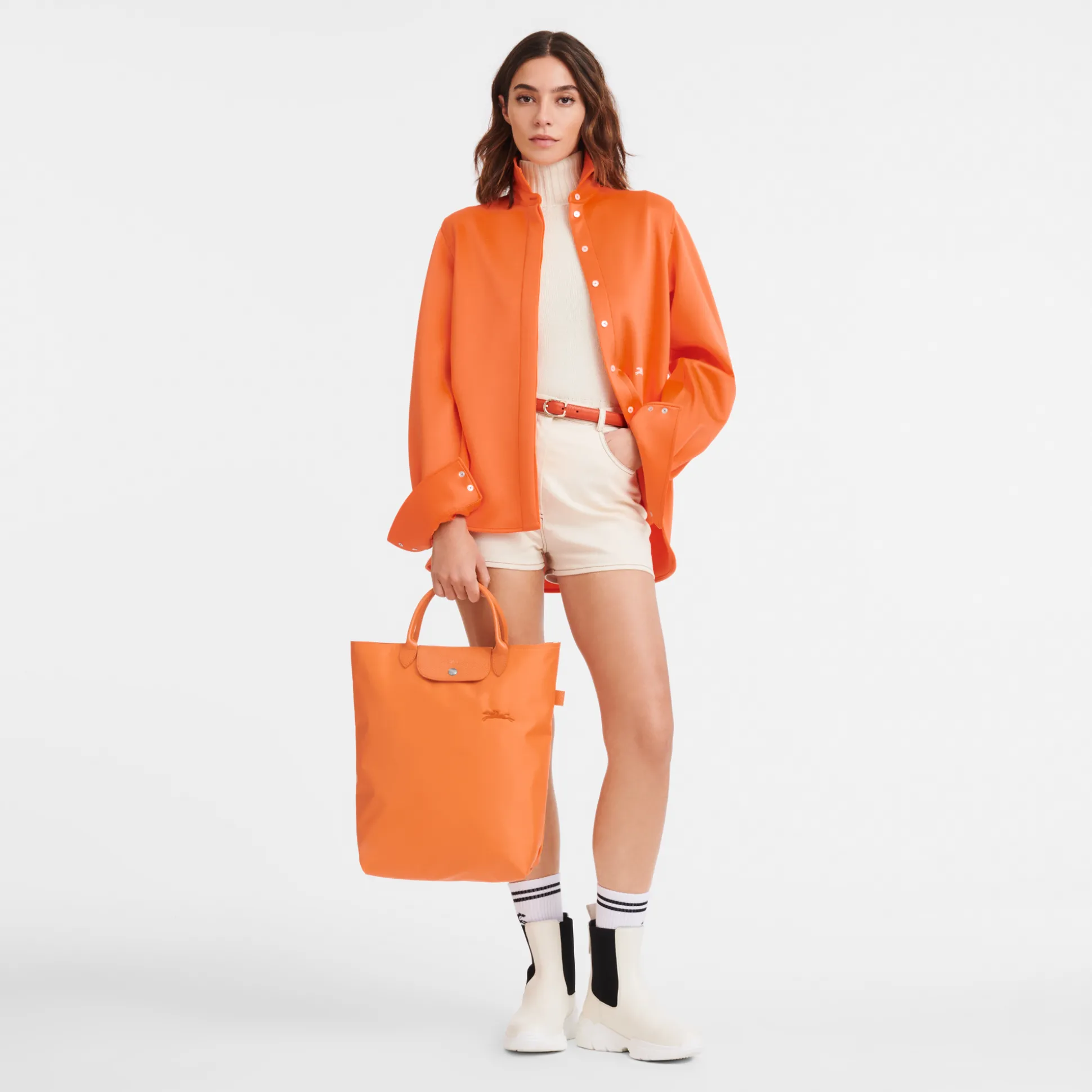 Sale Longchamp Shopping bag M Arancio