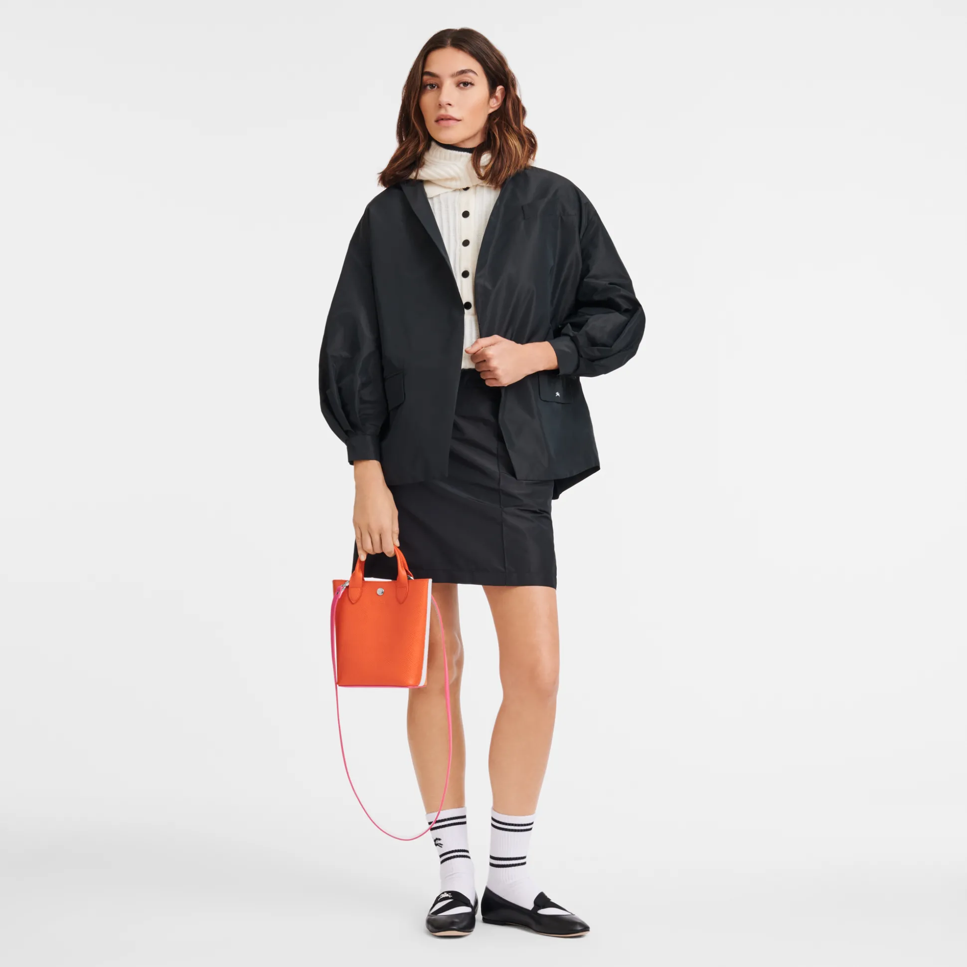 Discount Longchamp Shopping bag XS Arancio