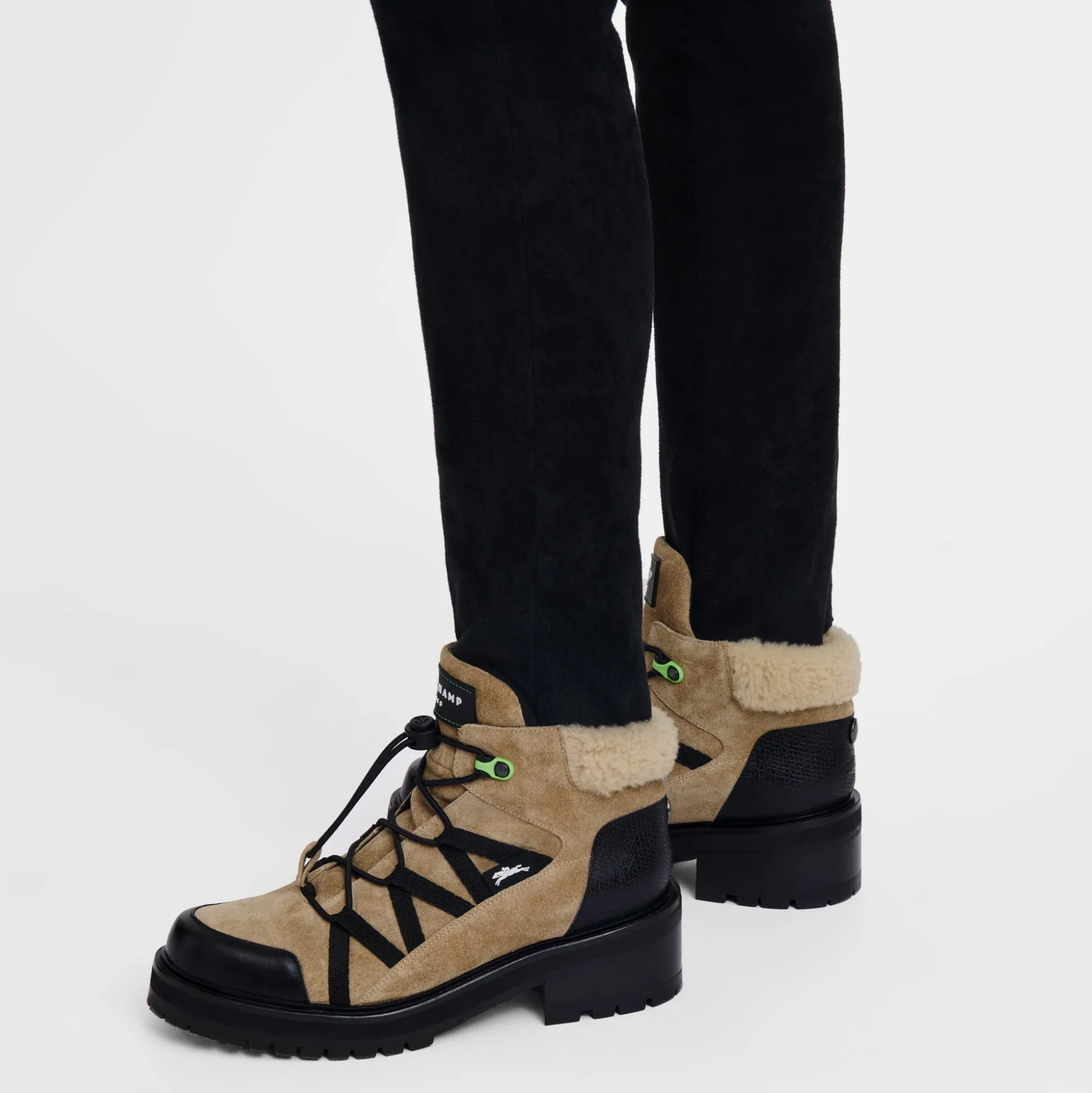 Outlet Longchamp Stivaletti Beige