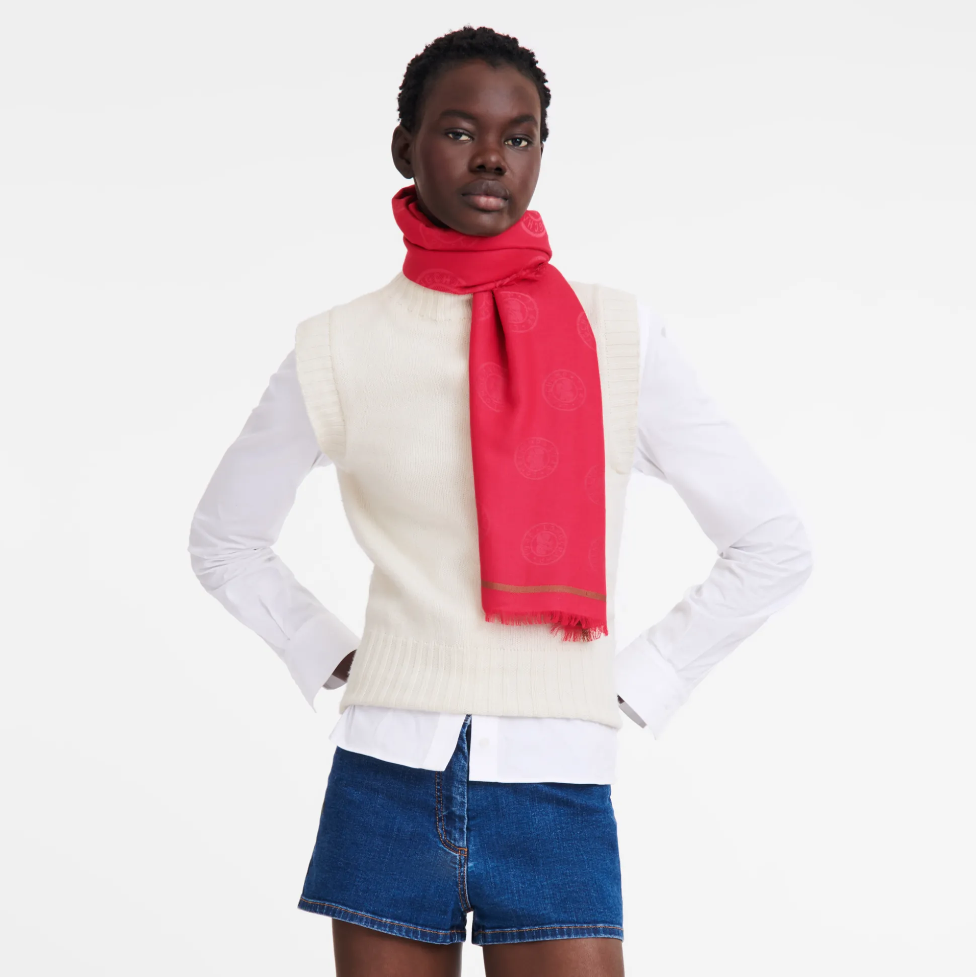 Discount Longchamp Stole Magenta