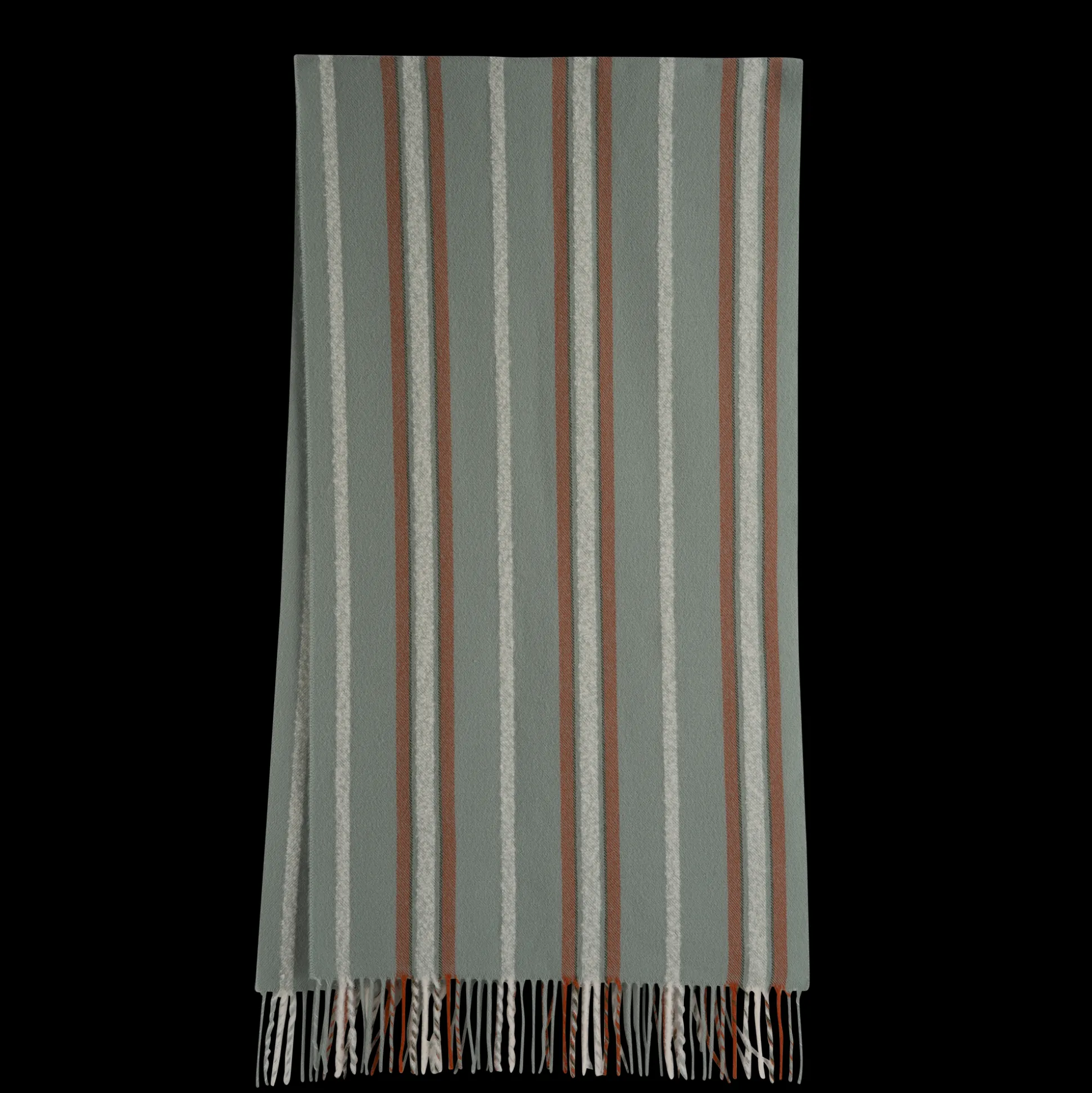 Sale Longchamp Stole Fiocchi di neve Misto lana - Verde Pallido VerdePallido